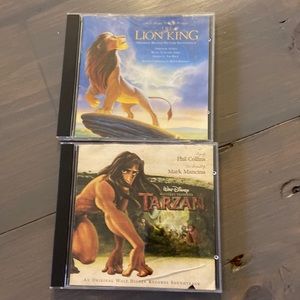 Tarzan and Lion King Soundtack CDs